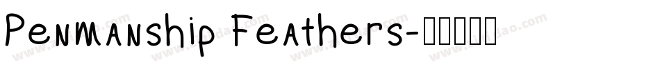 Penmanship Feathers字体转换
